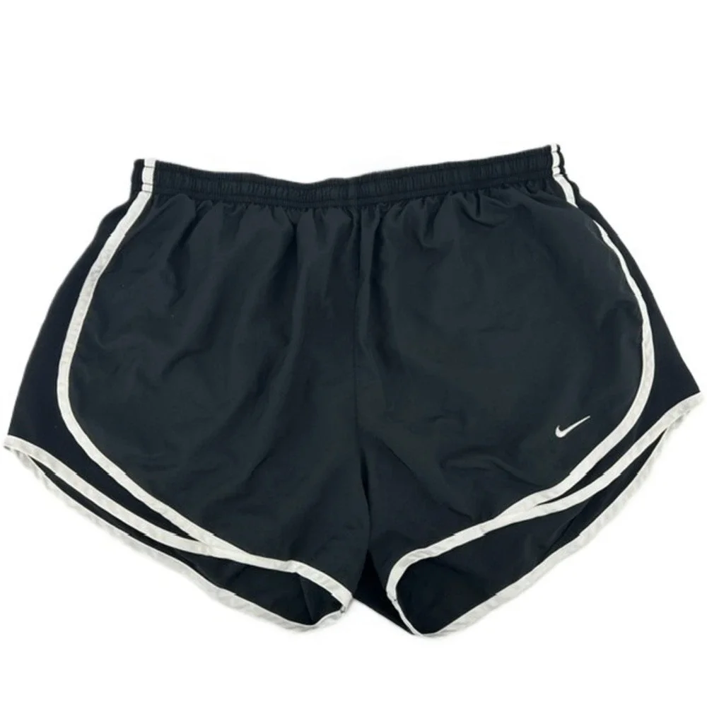 Nike Kids Dri-FIT Tempo Running Shorts Black White Large L